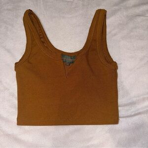 Signature Burnt Orange Small Cropped Tank